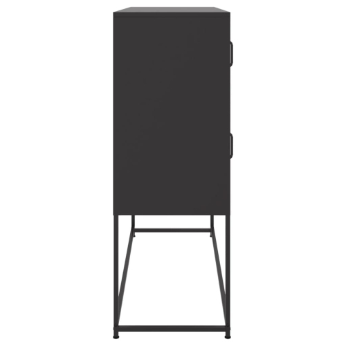 vidaXL Sideboard Black 100.5x39x107 cm Steel