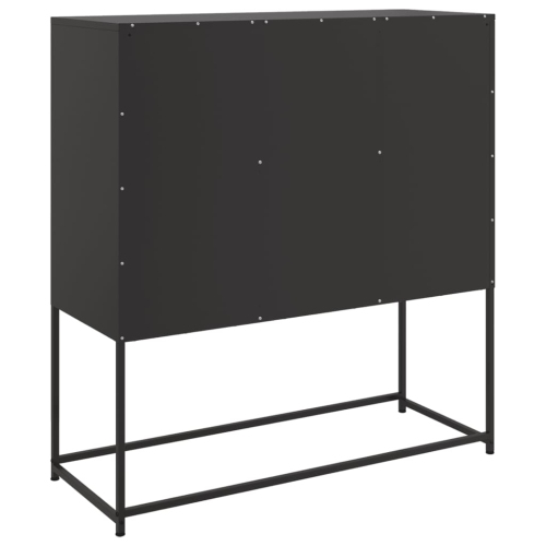 vidaXL Sideboard Black 100.5x39x107 cm Steel