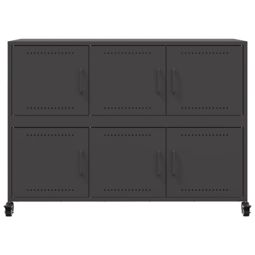 vidaXL Sideboard Black 100.5x39x72 cm Steel