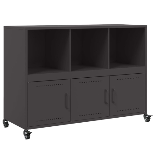 vidaXL Sideboard Black 100.5x39x72 cm Steel