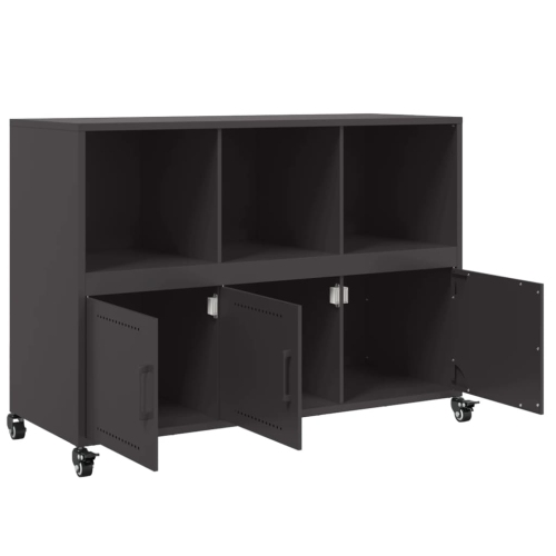 vidaXL Sideboard Black 100.5x39x72 cm Steel
