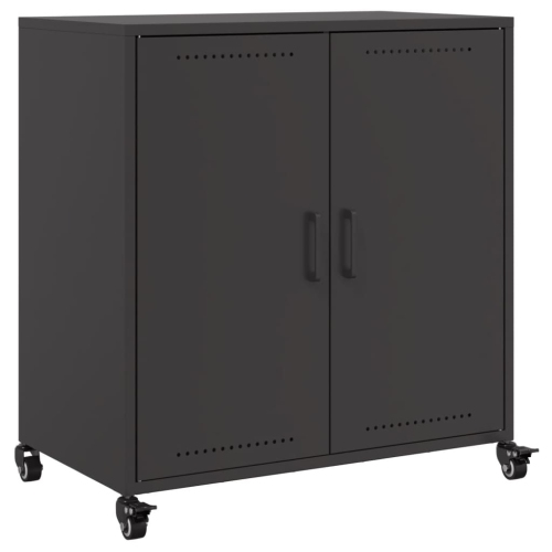 VIDAXL  Sideboard 68X39X72 Cm Steel In Black