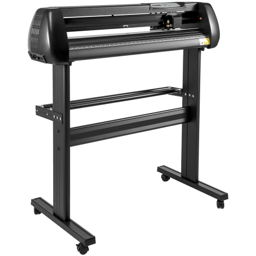 VEVOR 34 inch Vinyl Cutter, 870mm Paper Feed Vinyl Plotter with Floor Stand, Cutting Plotter Machine Adjustable Speed SignMaster Software for Sign