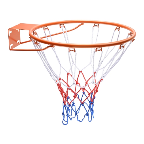 VEVOR Q235 Basketball Rim, Wall Door Mounted Basketball Hoop, Duty Basketball Flex Rim Replacement with Net,Standard 18" Indoor and Outdoor Hanging