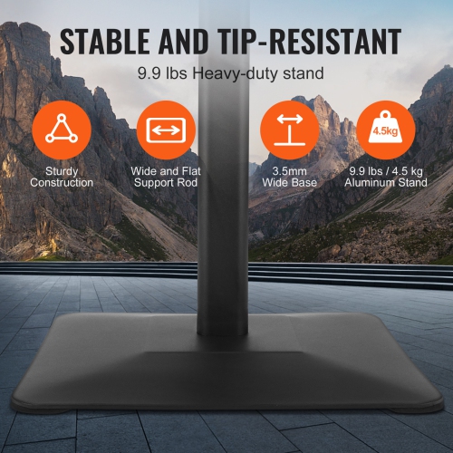 Porte-affiche sur socle VEVOR de 11 x 17&nbsp;po, support vertical et horizontal pour affiche, porte-affiche robuste sur pied avec base en métal pour