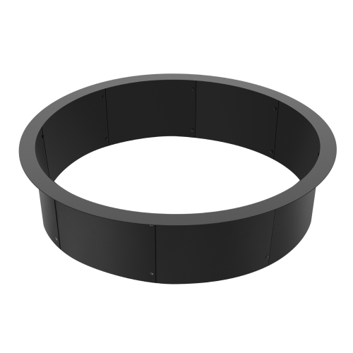 VEVOR 45-Inch Fire Pit Ring, 39-Inch Inner Diameter, 10inch Height Fire Pit Insert,Heavy Duty Carbon Steel Liner DIY Campfire Ring above or