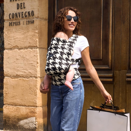 Momcozy Baby Carrier - Ergonomic, Cozy and Lightweight Carrier for 7-44lbs, Effortless to Put On, Ideal for Hands-Free Parenting, Enhanced Lumbar