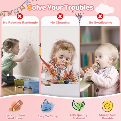 Magnetic Drawing Board, Kids Toys for 1-3 Year Old Boy Girl Birthday Gifts Doodle Board for Preschool Learning, Educational Erasable Sketching Pad