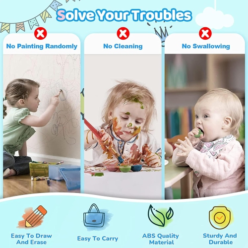 Magnetic Drawing Board, Kids Toys for 1-3 Year Old Boy Girl Birthday Gifts Doodle Board for Preschool Learning, Educational Erasable Sketching Pad