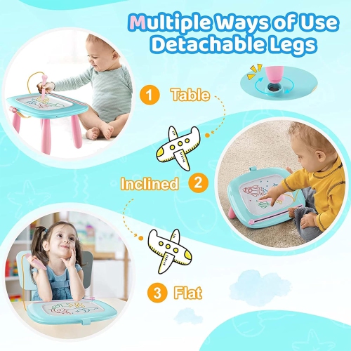 Magnetic Drawing Board, Kids Toys for 1-3 Year Old Boy Girl Birthday Gifts Doodle Board for Preschool Learning, Educational Erasable Sketching Pad