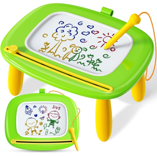 Magnetic Drawing Board, Kids Toys for 1-3 Year Old Boy Girl Birthday Gifts Doodle Board for Preschool Learning, Educational Erasable Sketching Pad