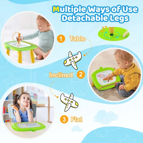 Magnetic Drawing Board, Kids Toys for 1-3 Year Old Boy Girl Birthday Gifts Doodle Board for Preschool Learning, Educational Erasable Sketching Pad