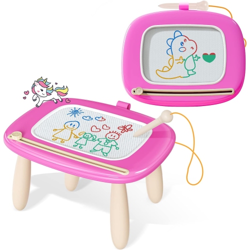 Magnetic Drawing Board, Kids Toys for 1-3 Year Old Boy Girl Birthday Gifts Doodle Board for Preschool Learning, Educational Erasable Sketching Pad