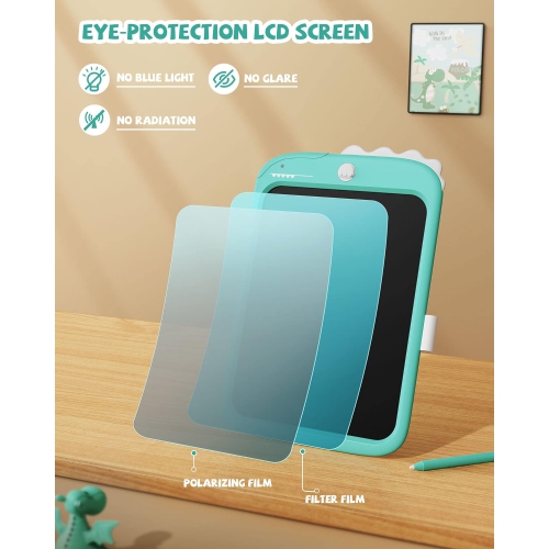 LCD – Planche d'emballage pour enfants, tablette à dessin avec verrou 10 po, effaçable, portatif, jouets éducatifs à offrir à un enfant de 3-6
