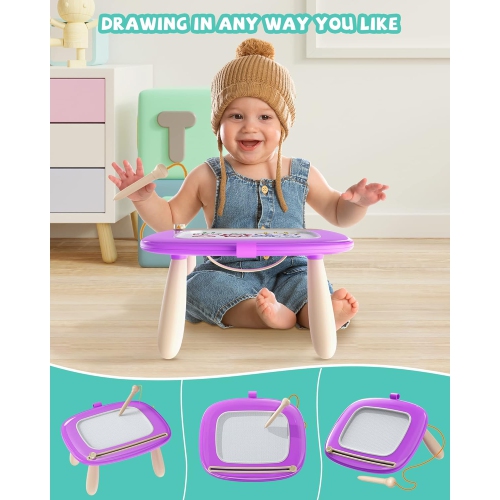Jouets en cadeau pour jeune garçon de 1 2 ans, planche à dessin magnétique pour jouets éducatifs et éducatifs préscolaires, planche à gribouiller