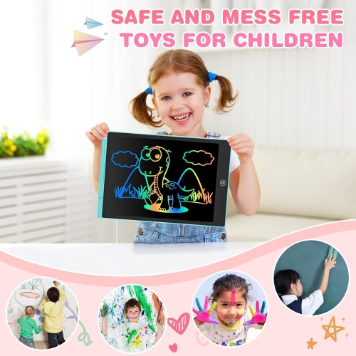 LCD – Tablette d'écriture pour jouets pour tout-petits, bloc à dessin bleu de 15&nbsp;po, idées-cadeaux pour les enfants, tablette à dessin pour 3-6