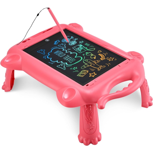 LCD Writing Tablet for Kids Toddler Toys, 15 Inch Drawing Pad Blue, Doodle Board Gifts for Kids, Drawing Tablet for 3-6 Years Old,12'' Feet Pink