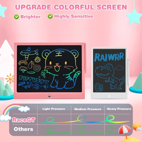 LCD Writing Tablet for Kids Toddler Toys, 15 Inch Drawing Pad Blue, Doodle Board Gifts for Kids, Drawing Tablet for 3-6 Years Old,15'' Pink