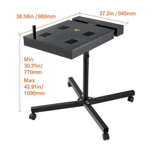 VEVOR 18x18 inch Pro Flash Dryer, Upgrade 2000W Flash Dryer for Screen Printing Machine, 0-750℉ Temperature Control, with Height Adjustable Stand,