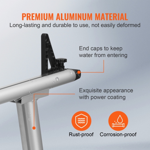 VEVOR 71"x31" Truck Rack, 800 lbs Capacity, Aluminum Ladder Rack for Truck with 8 Non-Drilling C-clamps, Heavy Duty Truck Bed Rack Two-Bar Set for