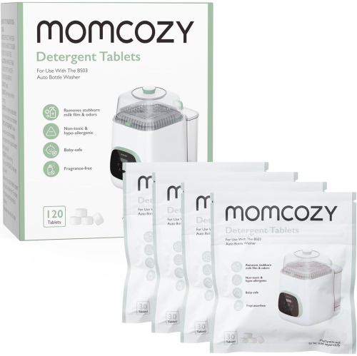 Momcozy Official Washing Block, 120 Tablets for KleanPal Pro Baby Bottle Washer – Effective Cleaning & Odor Removal