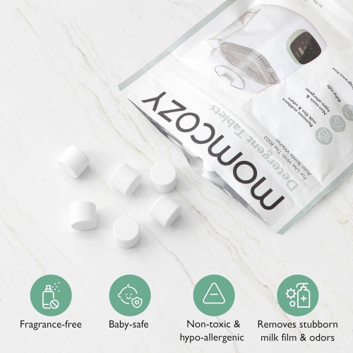 Momcozy Official Washing Block, 120 Tablets for KleanPal Pro Baby Bottle Washer – Effective Cleaning & Odor Removal