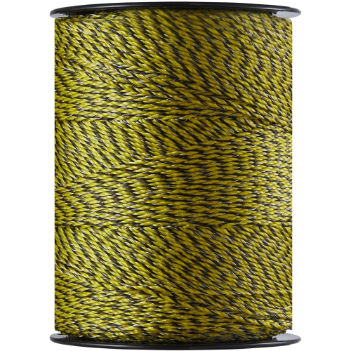 VEVOR 1/8" Diameter ,Electric Fence Wire, 3366Ft 1026M Portable Polywire, 6 Stainless Steel Strands for Reliable Conductivity and UV, Rust