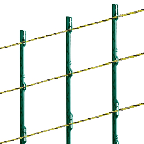 VEVOR 1/8" Diameter ,Electric Fence Wire, 3366Ft 1026M Portable Polywire, 6 Stainless Steel Strands for Reliable Conductivity and UV, Rust