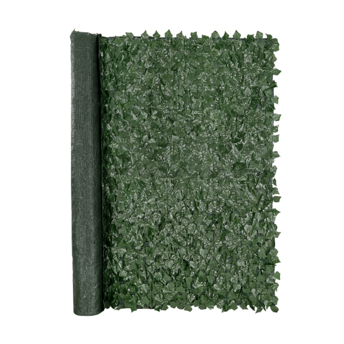 VEVOR 96 x 72 in Ivy Privacy Fence, Artificial Green Wall Screen, Greenery Ivy Fence with Mesh Cloth Backing and Strengthened Joint, Faux Hedges Vine