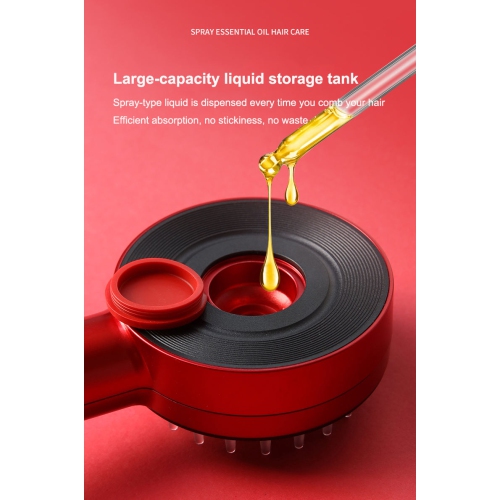 Electric Infrared Hair Growth Comb Hair Anti-Loss Massage Red Blue Light Therapy Hair Growth Brush EMS Massage Scalp Comb