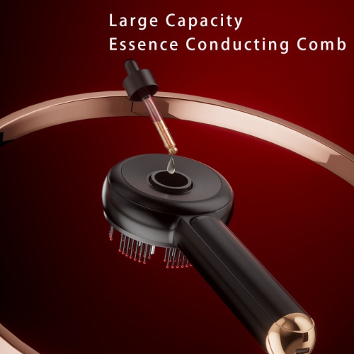 Electric EMS Microcurrent Massage Comb,Scalp Massager with Detachable Hair Oil Applicator,Red Light Therapy Comb for Hair Growth Hair Care