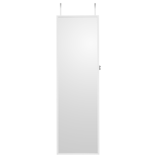 VEVOR 47.05-Inch Tall Mirror Jewelry Cabinet, Lockable Jewelry Cabinet Armoire with Full-Length Mirror, Wall or Door Mounted Jewelry Mirror Organizer