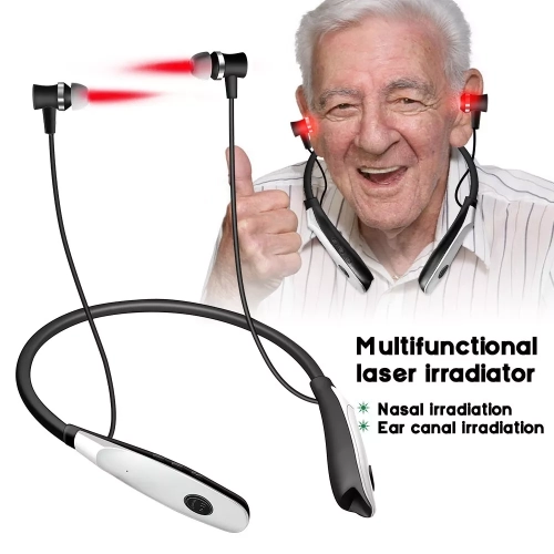 Tinnitus Relief Earplug 650nm Cold Laser Red Light Therapy Nasal Rhinitis Relief