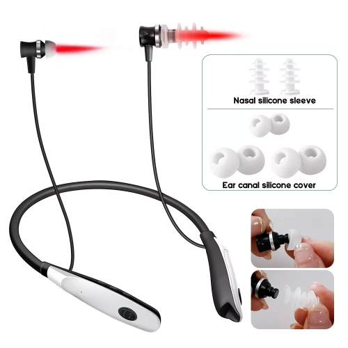 Tinnitus Relief Earplug 650nm Cold Laser Red Light Therapy Nasal Rhinitis Relief