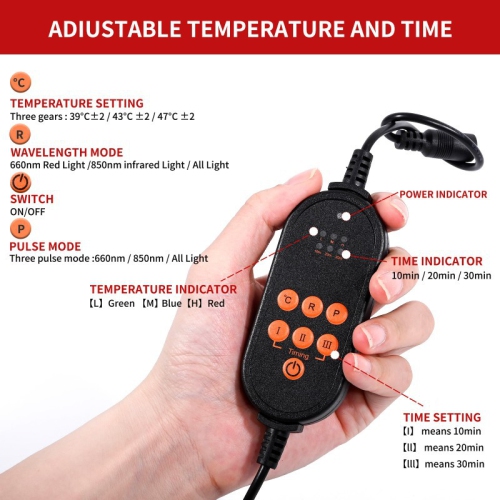 660nm 850nm Red Light Therapy Device,Knee Brace Near Infrared Light Therapy Pad Wrap Belt for Knee Shoulder Elbow Pain Relief