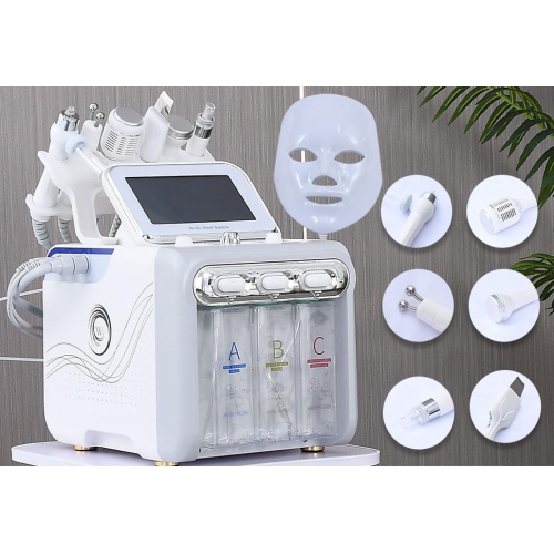 Hydrogen Oxygen 7 in 1 Facial Care Machine with Mask,Multifunctional Face Skin Care Device,Beauty Device for Beauty Salon Skincare