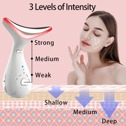 Red Light Therapy Beauty Device for Face & Neck,Microcurrent Facial Wand,Multifunctional Facial Skin Care Device,Face Lifting Facial Beauty Machine