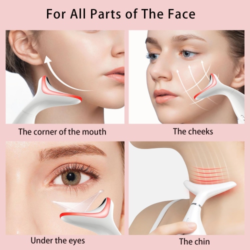 Red Light Therapy Beauty Device for Face & Neck,Microcurrent Facial Wand,Multifunctional Facial Skin Care Device,Face Lifting Facial Beauty Machine