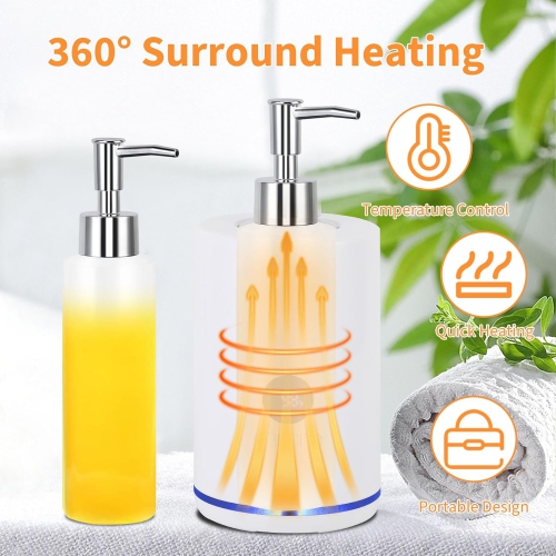Massage Oil Warmer,Electric Lotion Warmer Bottle,Digital Display,Rapid Heating,Automatic Massage Oil Warmer for Home Salon Spa Massage