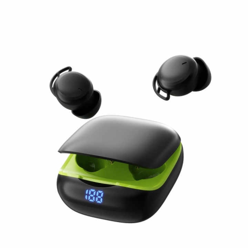 True wireless Bluetooth headset for sleeping, in-ear soundproofing, noise reduction, no ear pressure, mini, long battery life, breathable(black)