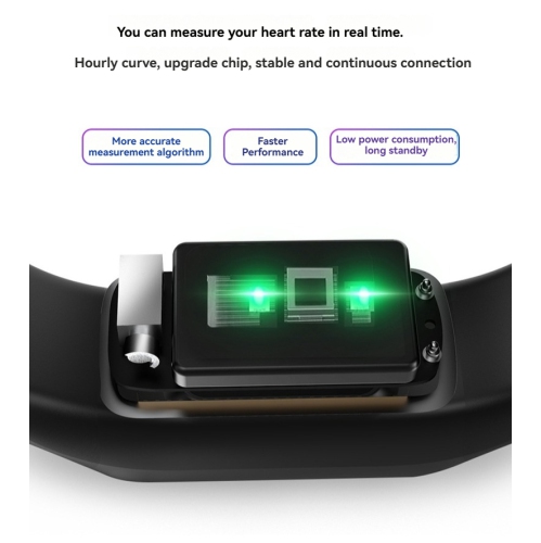 Smart Watch Band Black Heart Rate Blood Pressure Fitness Tracker Health Monitor