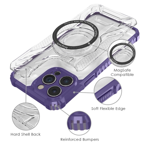 Étui compatible avec MagSafe Violet Guardian de PANDACO pour iPhone 16 Plus