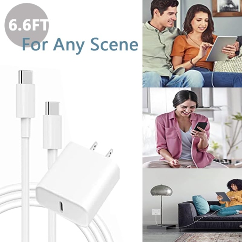 2 PACK of 20W Fast iPhone Charger fir iPhone 15 and 16 Series, 20W Fast Wall Charger Power Adapter for iPad Pro 12.9/11 inch, for iPad Air 5th/4th