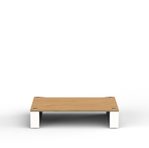 BLOK HIFI  Blok Stax 2G - 120 Shelf Component (5 1/4" High) - Natural Ash/satin In White