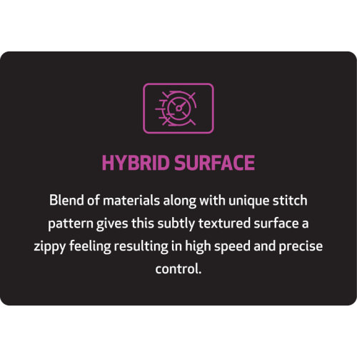 ONEofZERO DART Performance Mouse Pad Hybrid Control and Speed Medium Size 43cm x 49cm (W), Grey