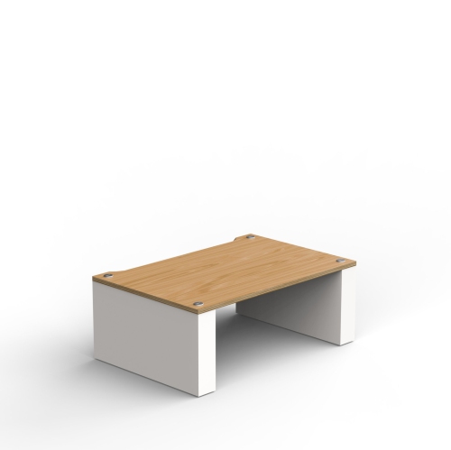 Stax 2G de BLOK - 220 tablettes - Blanc satiné/Frêne naturel