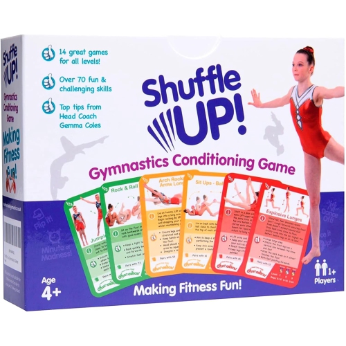Shuffle Up Soccer Card Games - 70+ Fun & Active Skills Cards for Kids, Fitness Cards Develop Fundamentals, Stamina & Strength, Easy to Play for