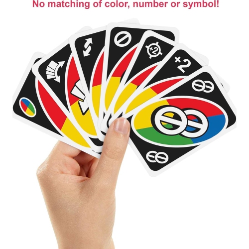 Jeu de cartes UNO Attack de Mattel Games pour la soirée en famille avec lanceur de cartes aux sons et lumières, et règle Mega Hit