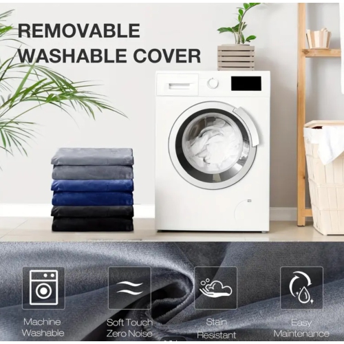 Housse douce et moelleuse pour fauteuil poire - 6&nbsp;pi, sans remplissage inclus, lavable à la machine