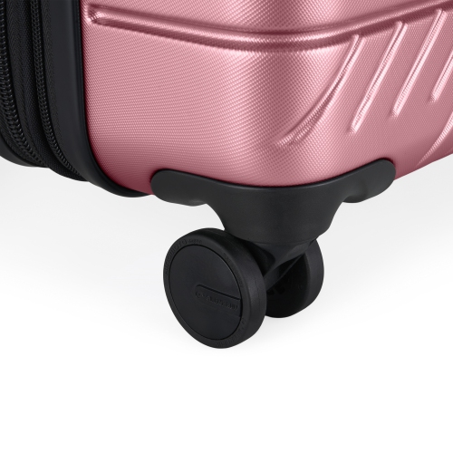 Ensemble de 3 valises rigides avec extension Oslo de Bugatti - Rose